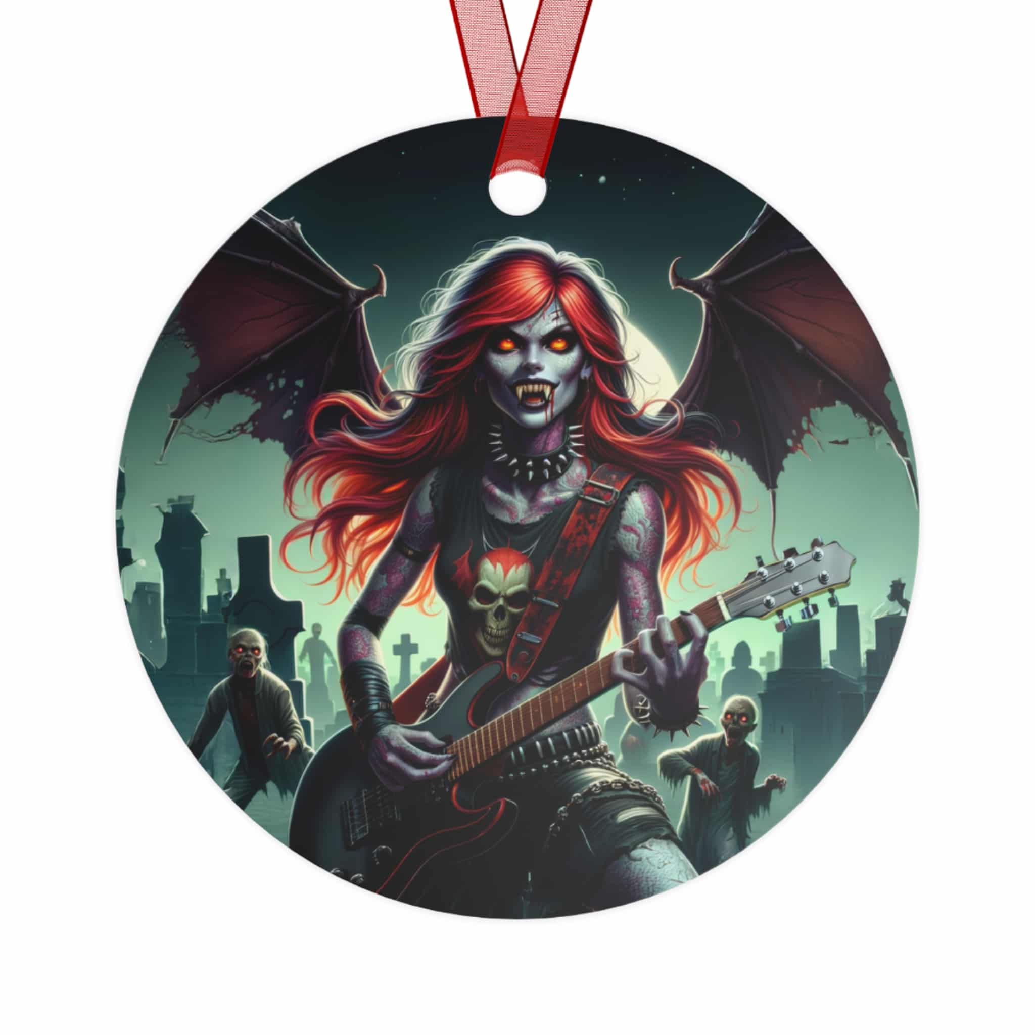 Monster Mosh Undead Angels Guitarist #MM-D-UA-C01 Metal Ornaments - Image 2