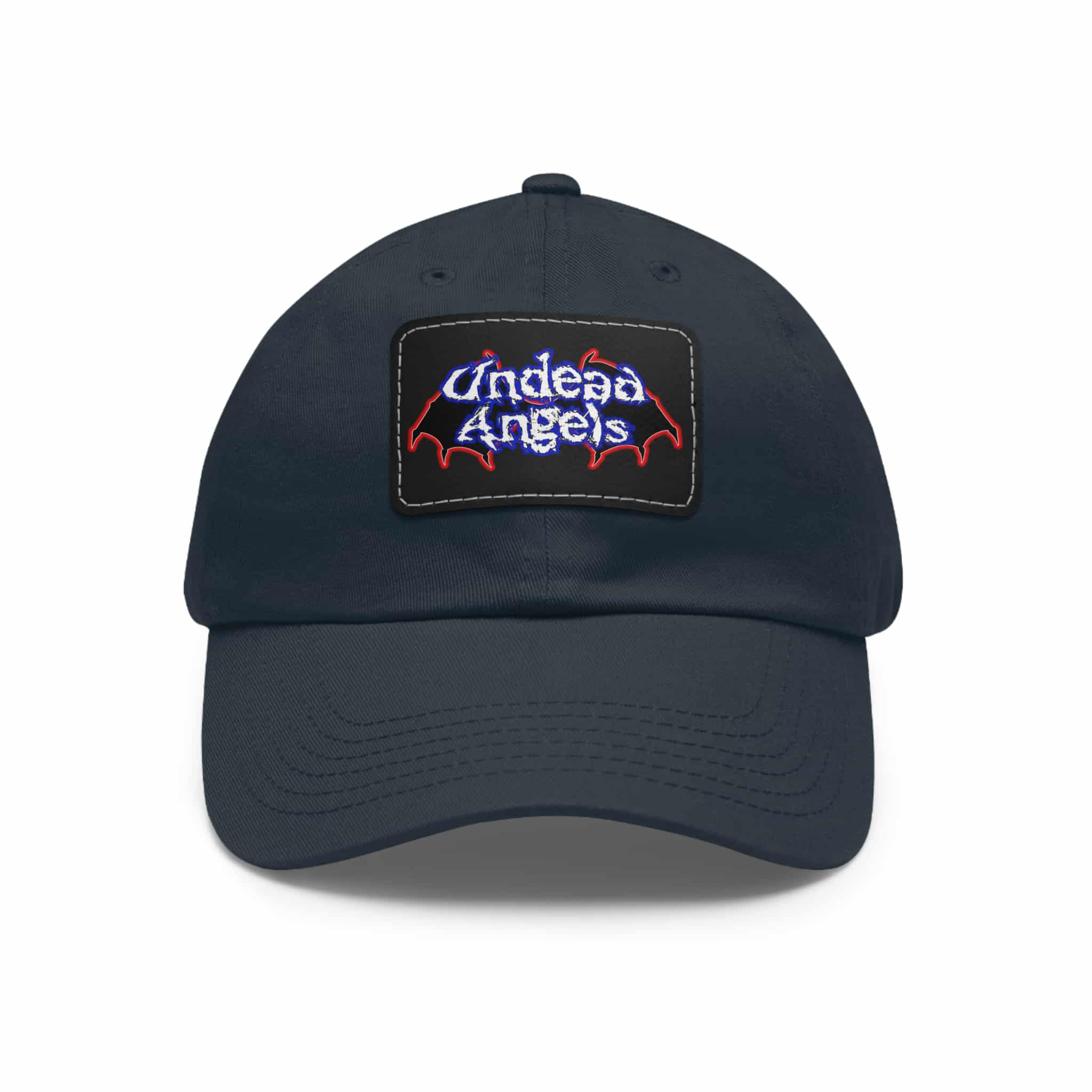 Undead Angels Logo Leather Patch Dad Hat - Casual Style for Music Lovers - Image 71