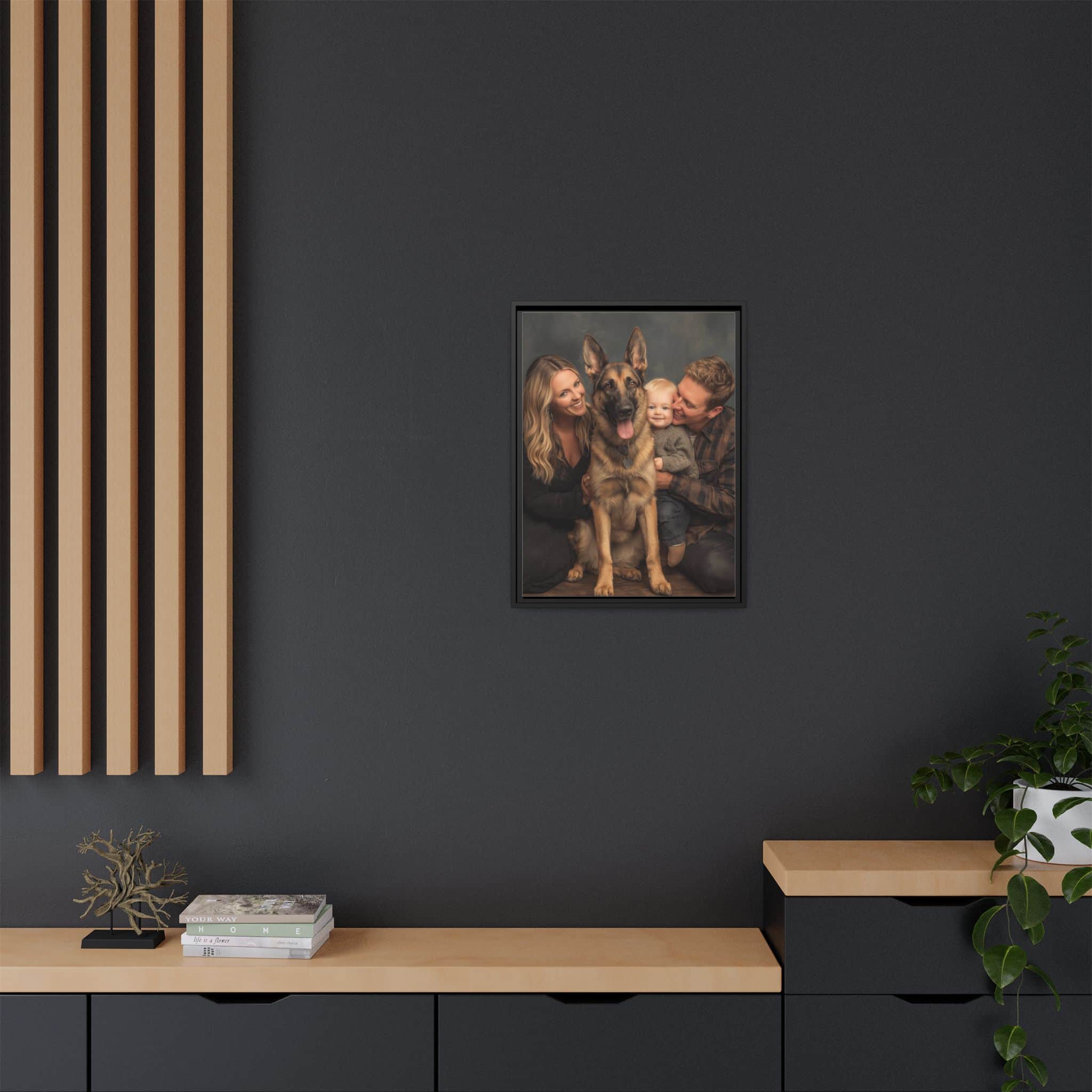 Personalized Framed Family Canvas Wall Art Vertical Multiple Sizes Available - Image 20