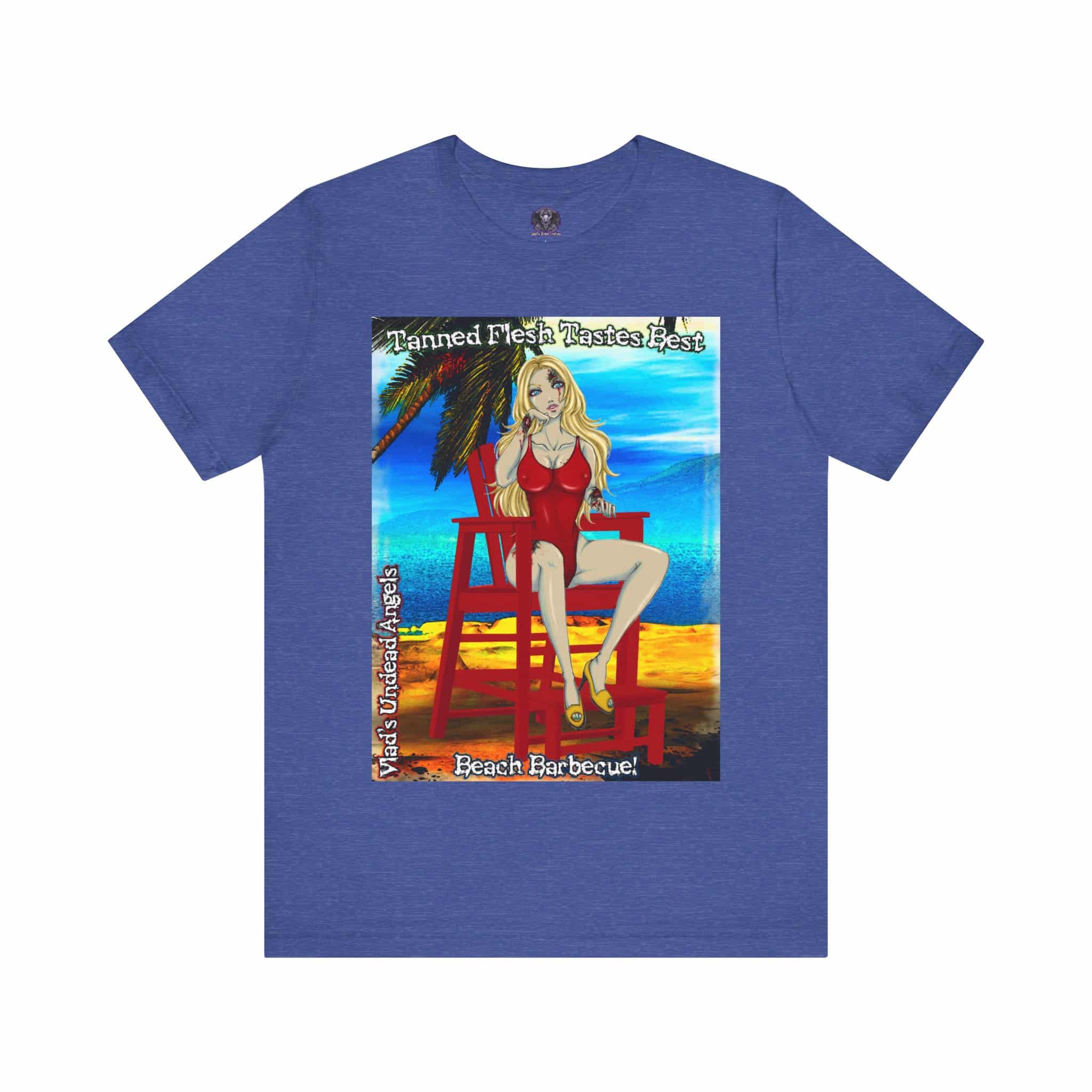 Shay Undead Angel Zombie Lifeguard - Classic Art w/Text F1 Unisex Jersey Short Sleeve Tee - Image 31