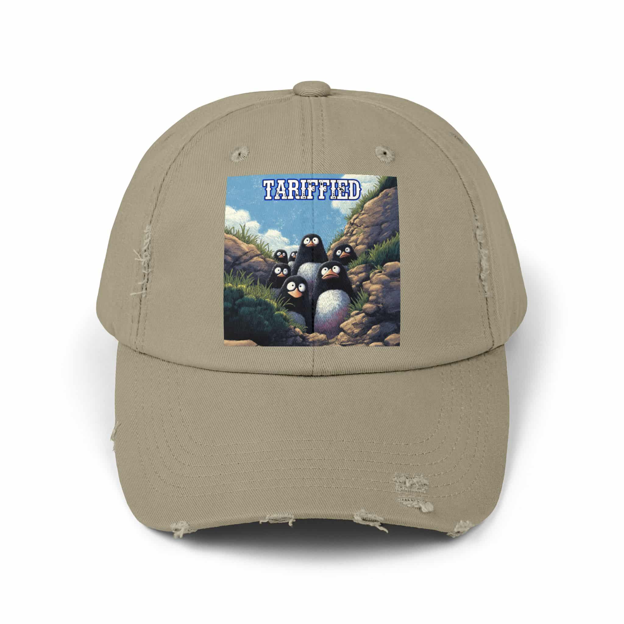 Tariffied Logo Distressed Cap - Tariff Fear Is Real - Image 29