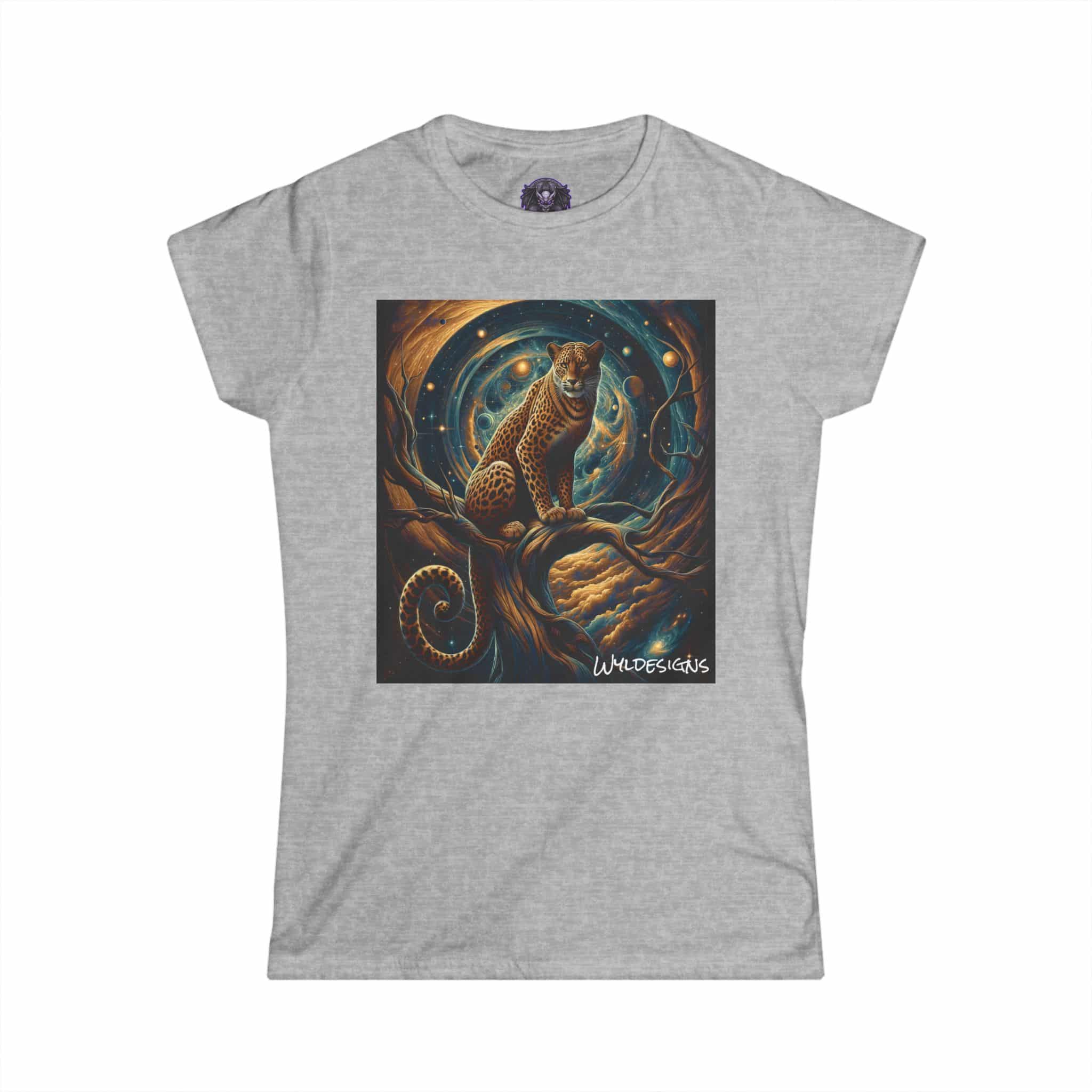 Cosmic Leopard WD-D013 By Wyldesigns Women's Softstyle Tee - Image 13