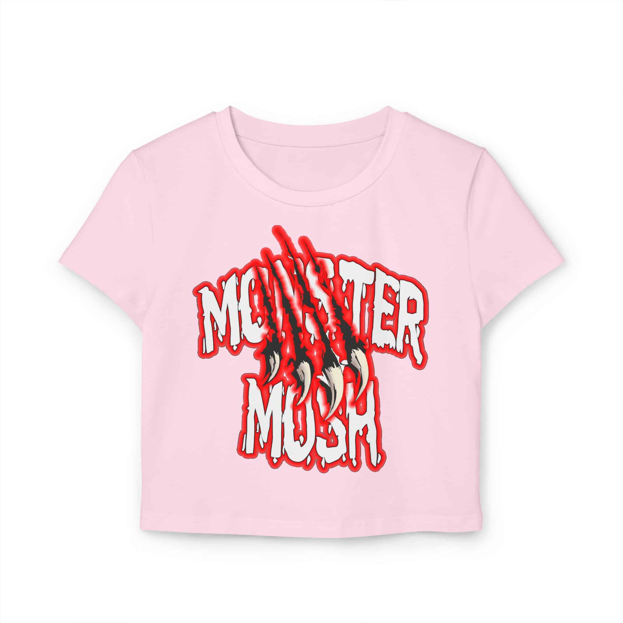 Monster Mosh Logo Women's Baby Tee - Image 7