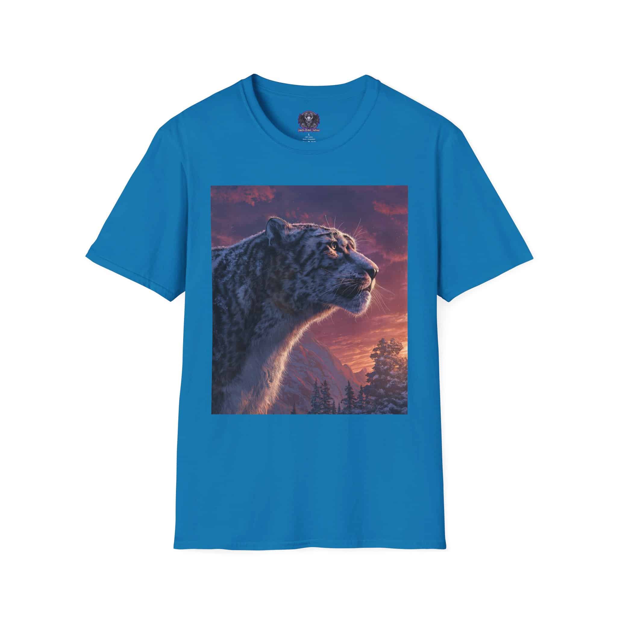 Snow Leopard IV Profile By Wyldesigns Unisex T-Shirt - Image 29