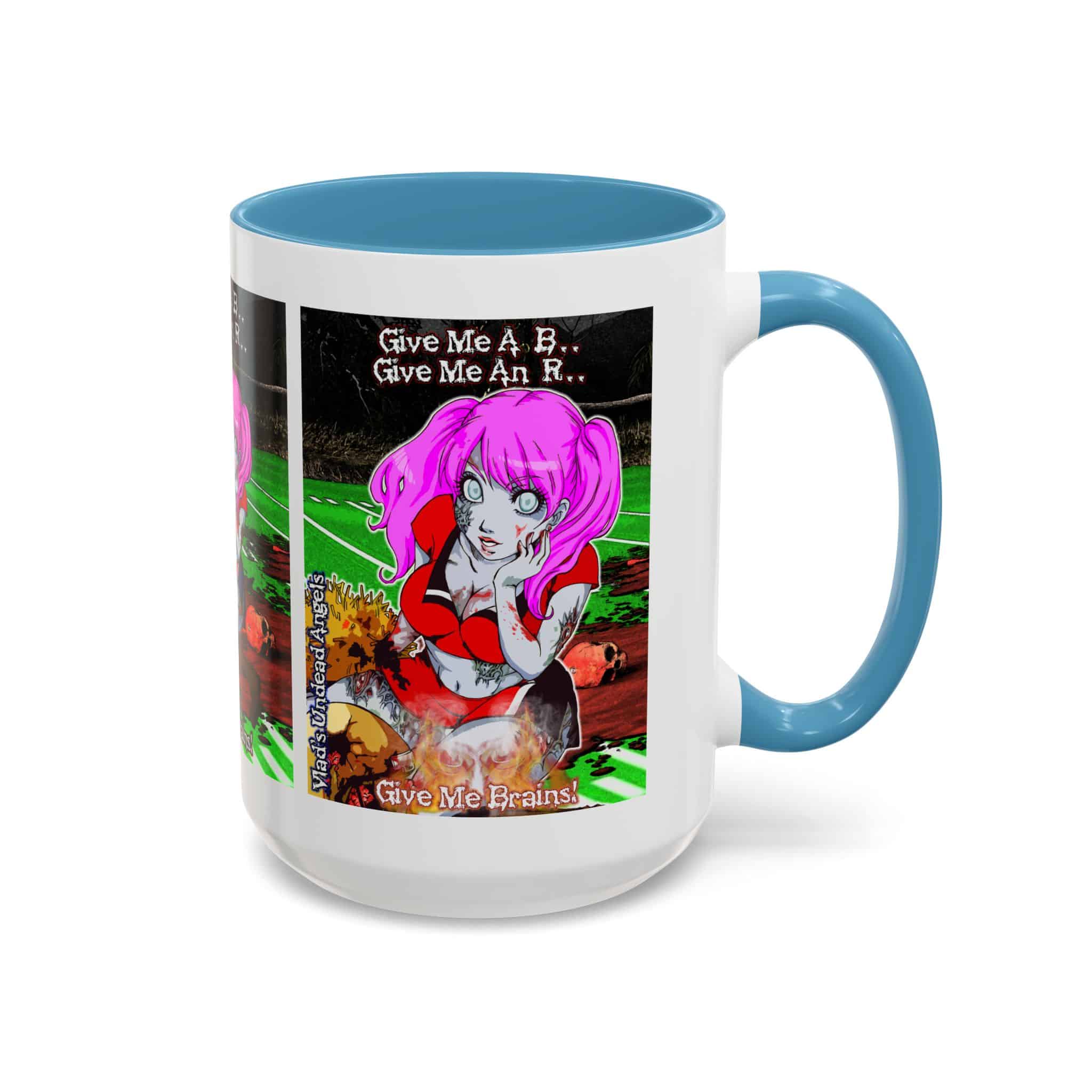Buffy Undead Angel Zombie Cheerleader C1 PH – Classic Art w/Text Accent Coffee Mug (11, 15oz) - Image 38