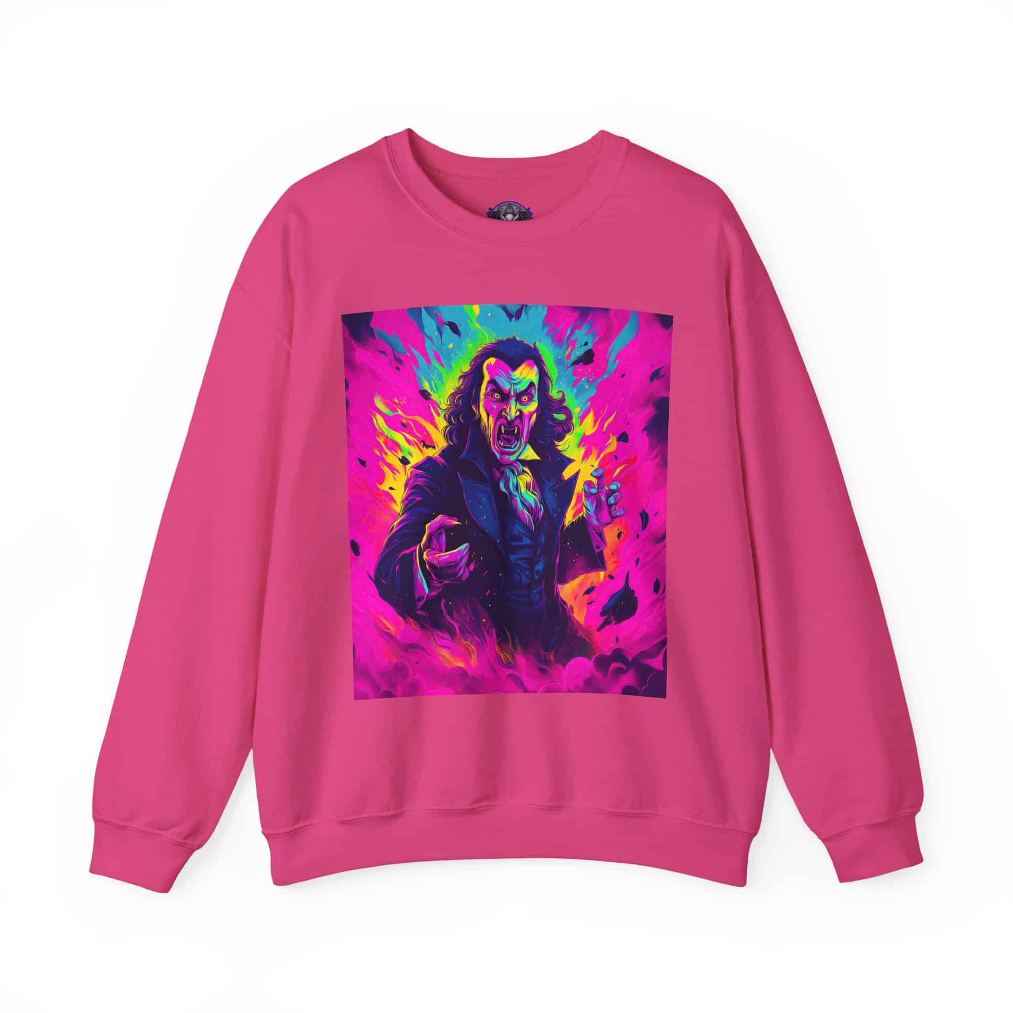 Dracula II Pop 60’s Art Style Unisex Heavy Blend™ Crewneck Sweatshirt - Image 53