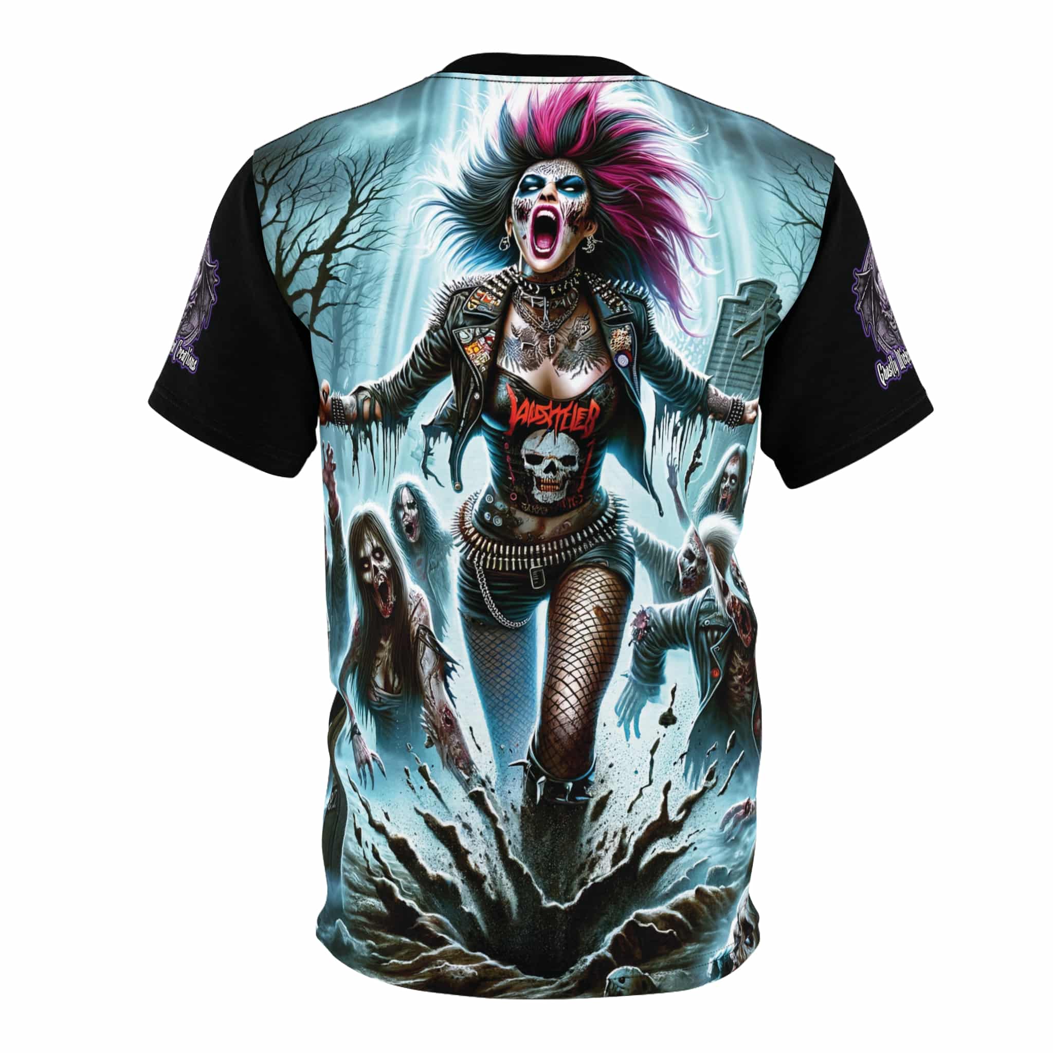 Zombies Emerge #DZ-004 Unisex Cut & Sew Tee (AOP) - Image 6