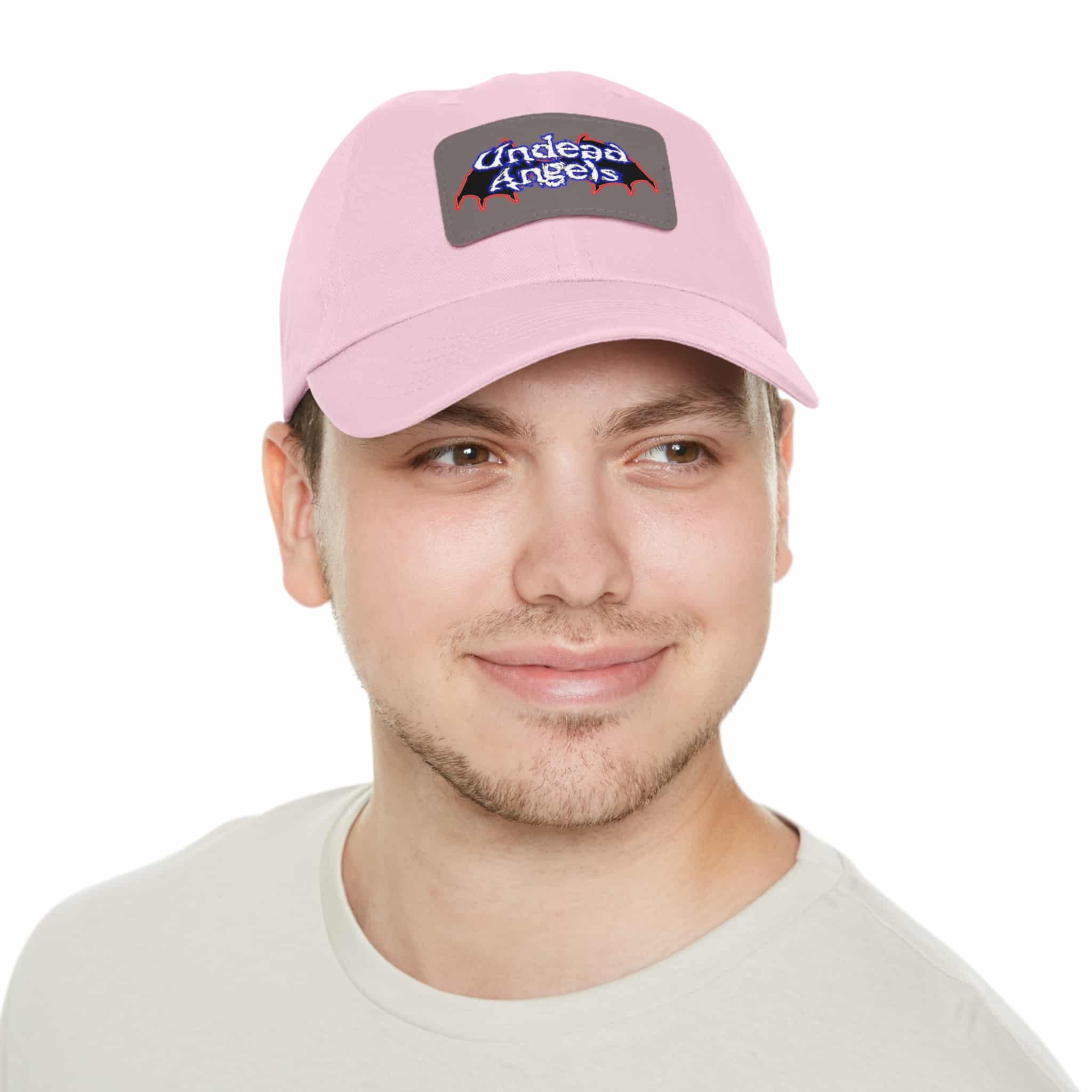 Undead Angels Logo Leather Patch Dad Hat - Casual Style for Music Lovers - Image 60