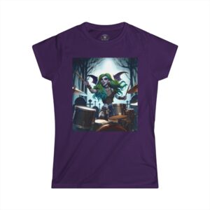Monster Mosh Undead Angels Juliette as a Bat Drummer MM-D-UA-J01 Women's Softstyle Tee