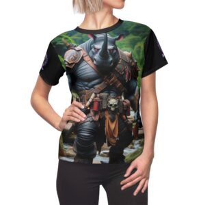 Arm The Animals: Hunter Rhino #AA-D-Rh001 Women's Cut & Sew Tee (AOP)