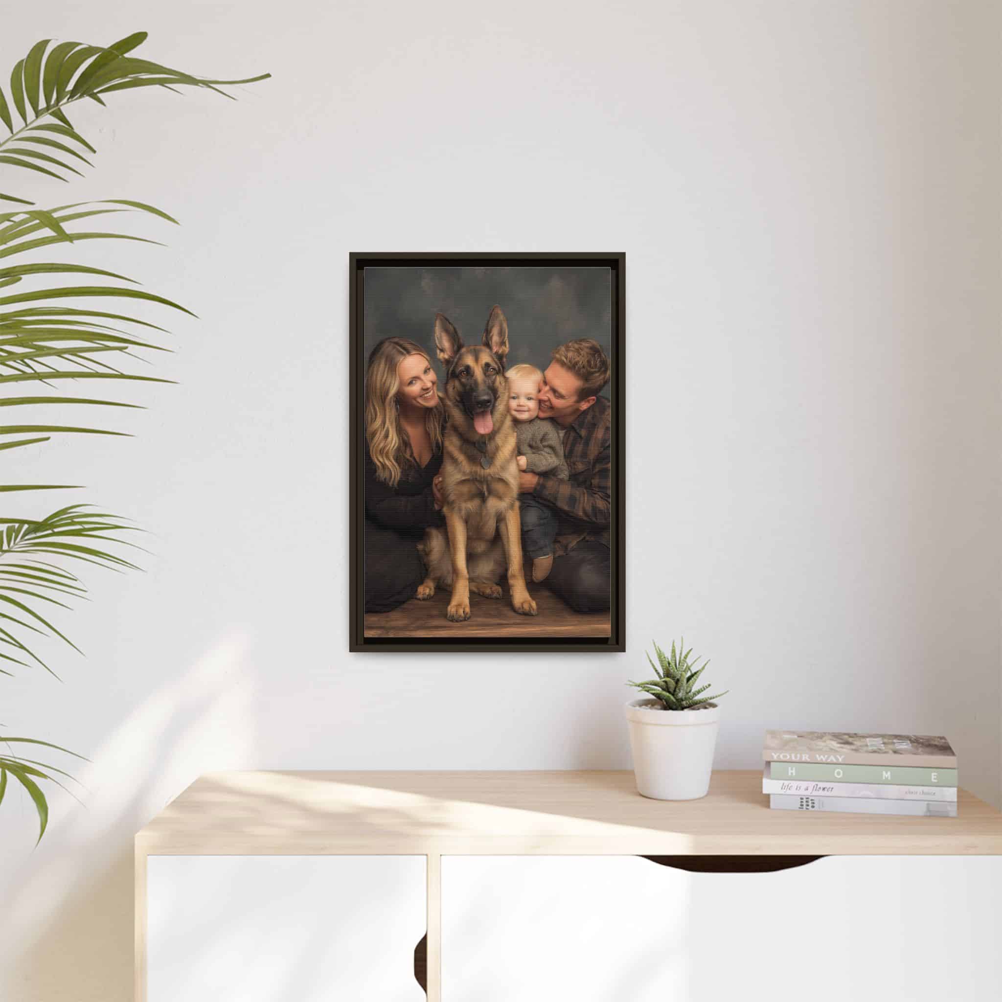 Personalized Framed Family Canvas Wall Art Vertical Multiple Sizes Available - Image 163