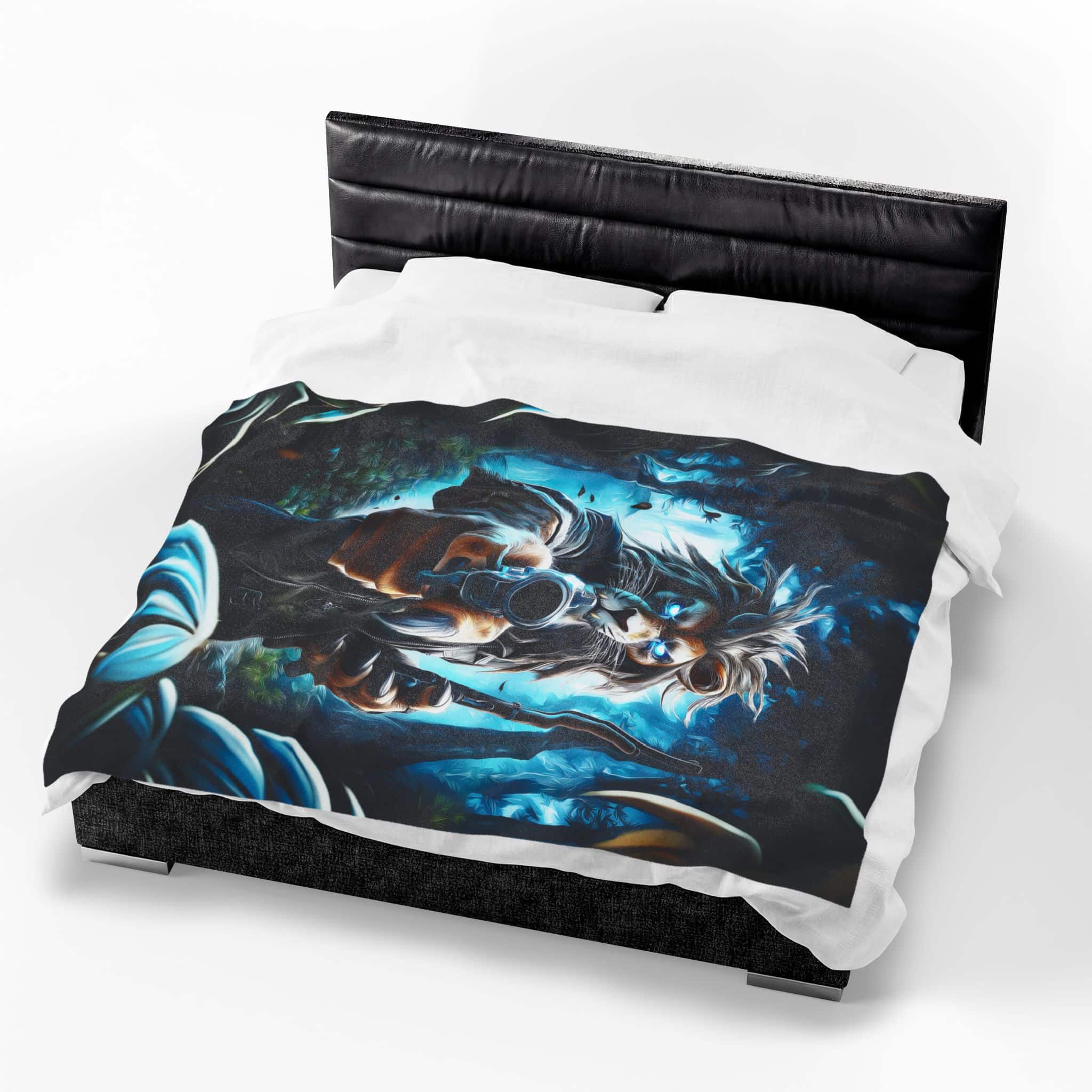 Arm The Animals: Hunter Lion #AA030 Plush Blanket, Cozy Throw for Fall Decor, - Image 15