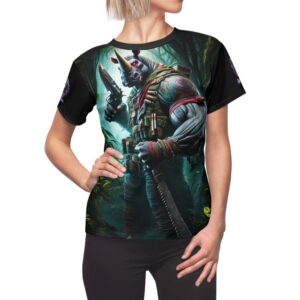 Arm The Animals: Bounty Hunter Rhino #AA-D-Rh002 Women's Cut & Sew Tee (AOP)