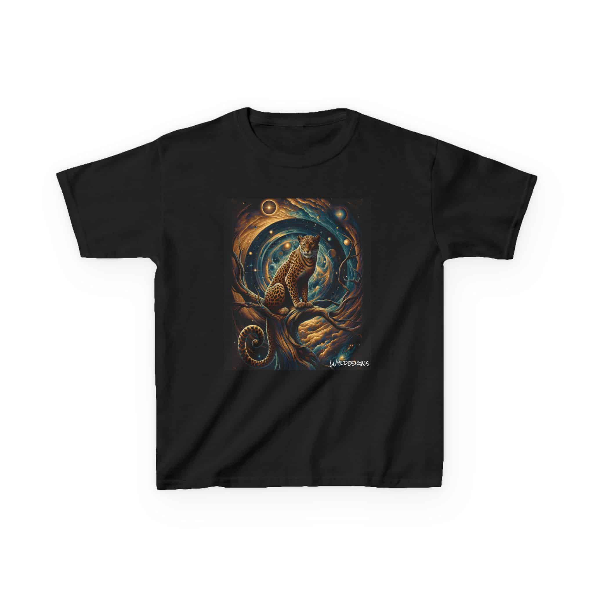 Cosmic Leopard WD-D013 By Wyldesigns Kids Heavy Cotton™ Tee