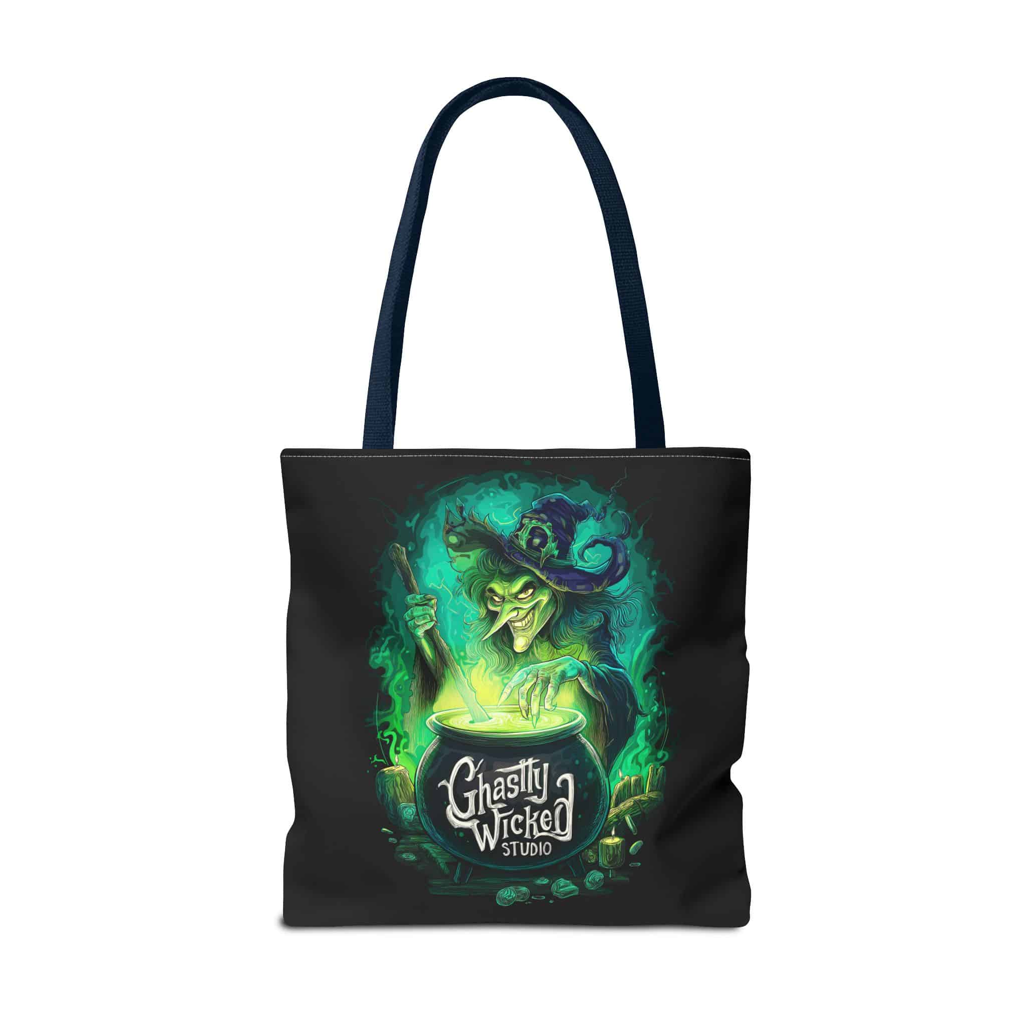 Ghastly Wicked Cauldron Witch Tote Bag (AOP) - Image 58