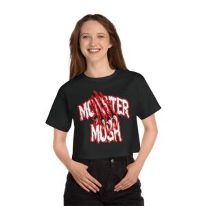 Monster Mosh Logo Champion Women's Heritage Cropped T-Shirt