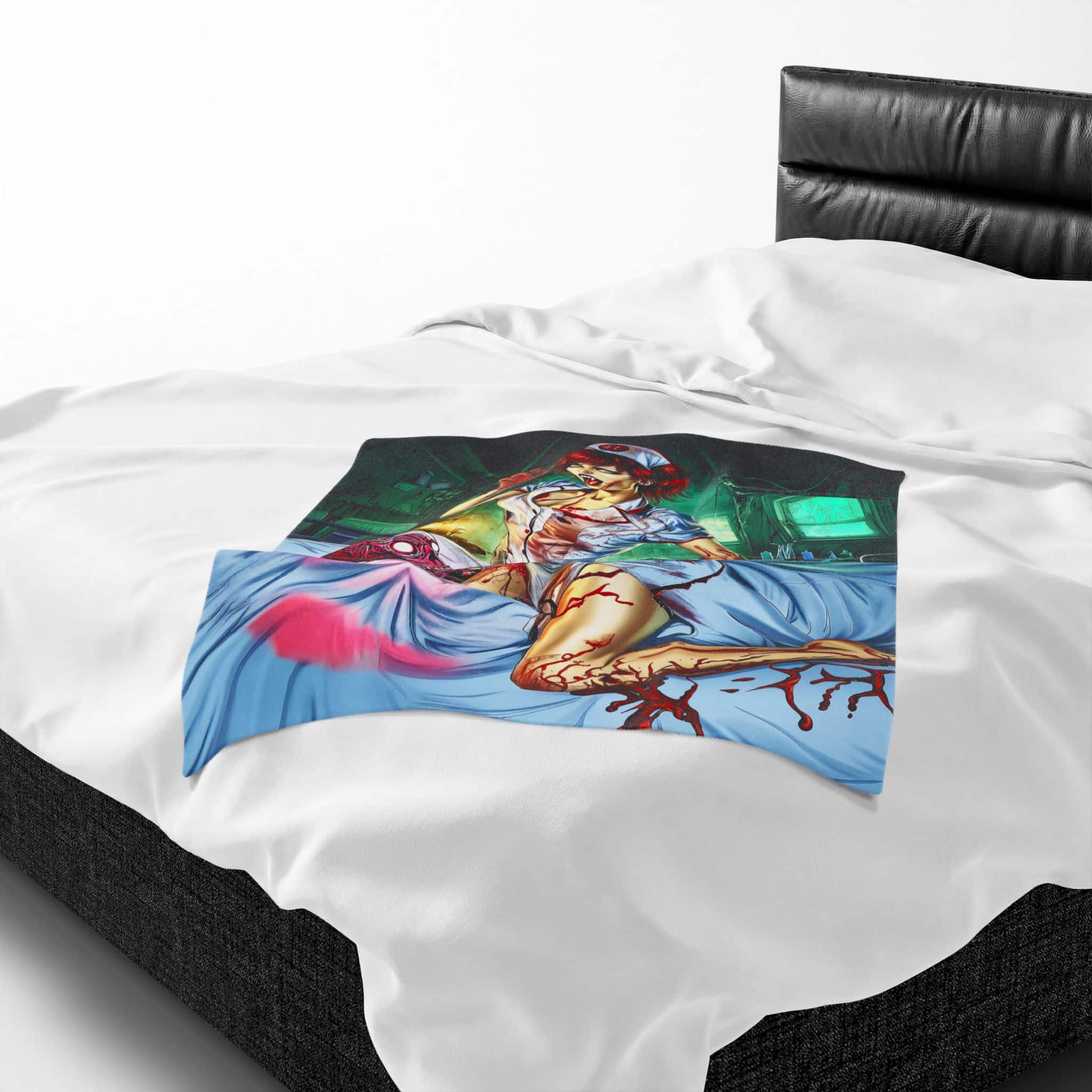 Undead Angels Zombie Nurse Abigail Reborn Style I-BZ Plush Blanket, Cozy Throw for Fall Decor - Image 14