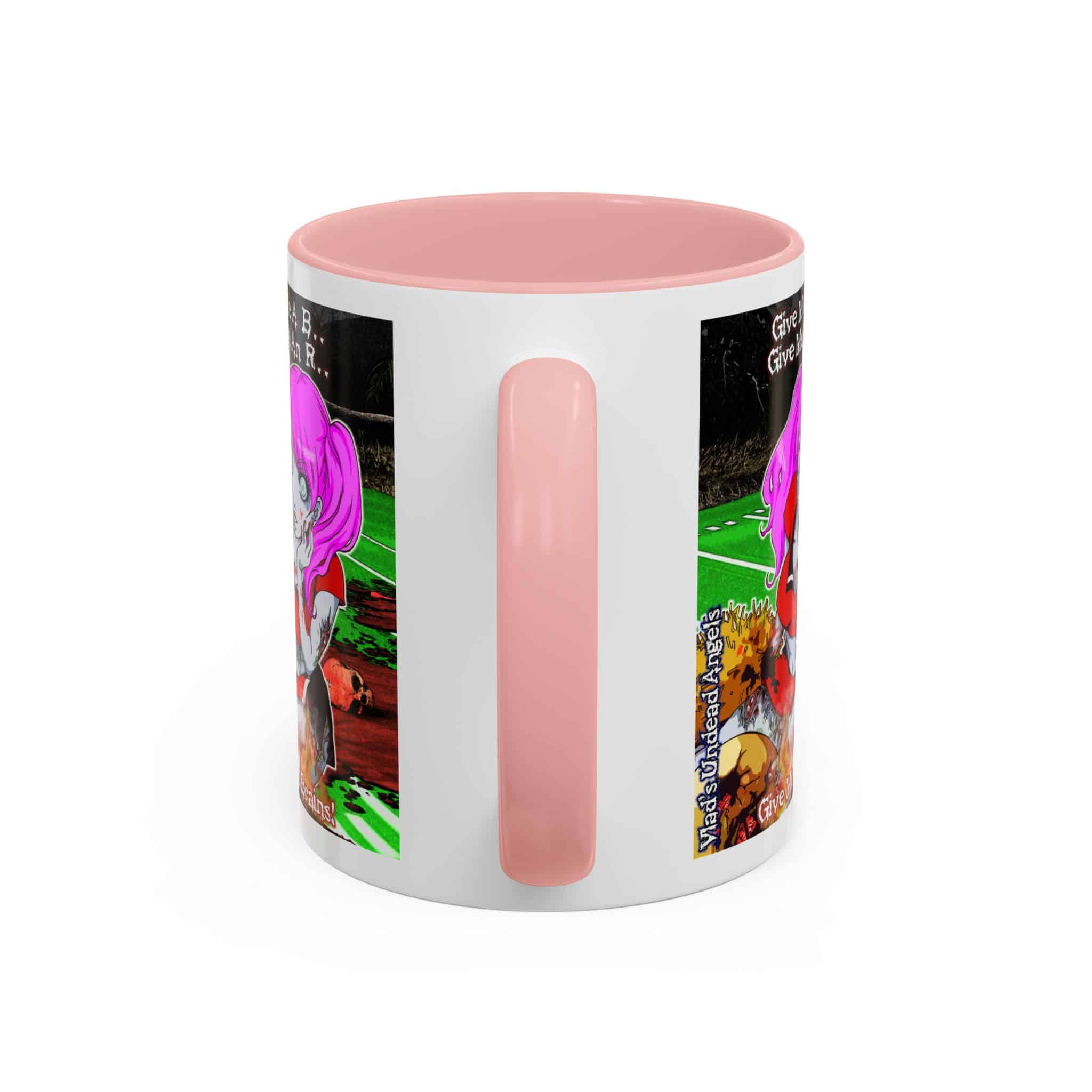 Buffy Undead Angel Zombie Cheerleader C1 PH – Classic Art w/Text Accent Coffee Mug (11, 15oz) - Image 16