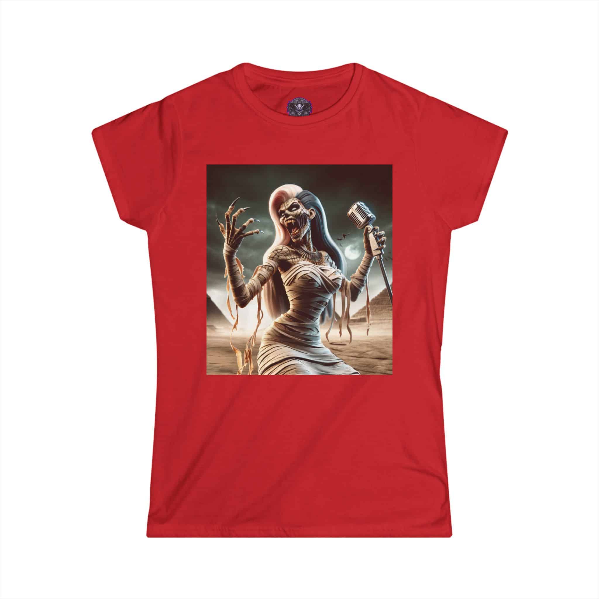 Monster Mosh 2024 Tour Mummy Goddess Singer MM-D-MG03 Women's Softstyle Tee - Image 40