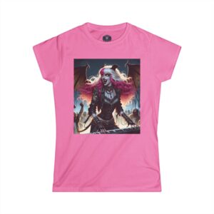 Monster Mosh Undead Angels Bat Keyboardist MM-D-UA-L01 Women's Softstyle Tee