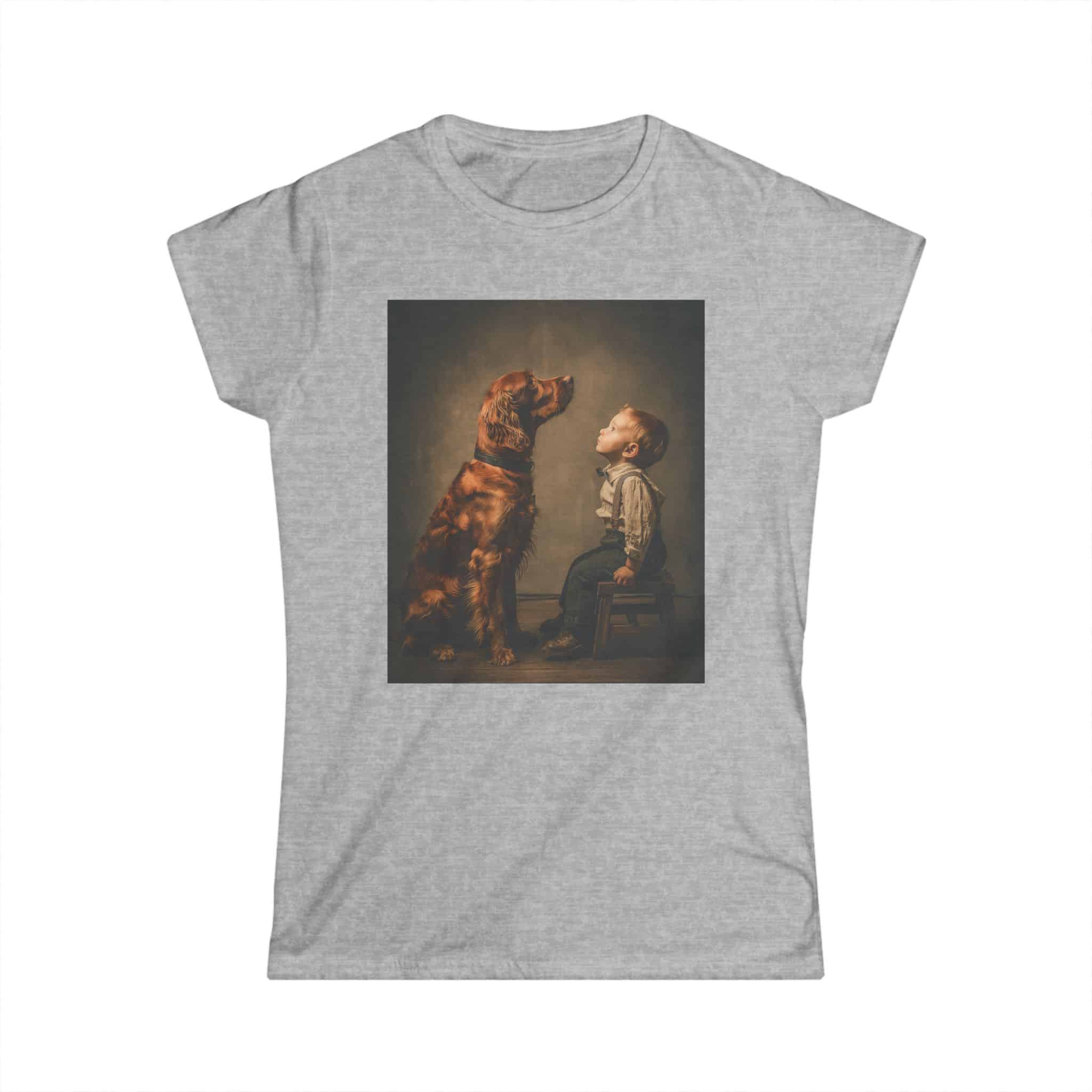 T‑Shirt — Vintage Portrait of Boy and Dog Graphic Tee - Image 10