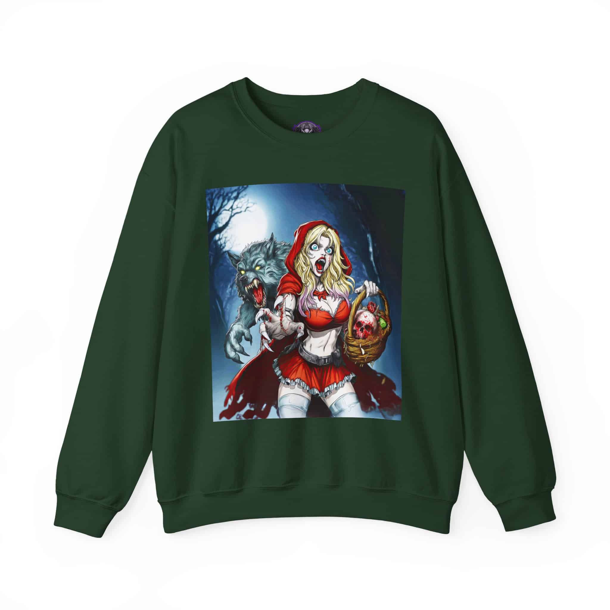 Vampire Red Riding Hood By Ghastly Wicked Tales 2025-01 Unisex Heavy Blend™ Crewneck Sweatshirt - Image 29