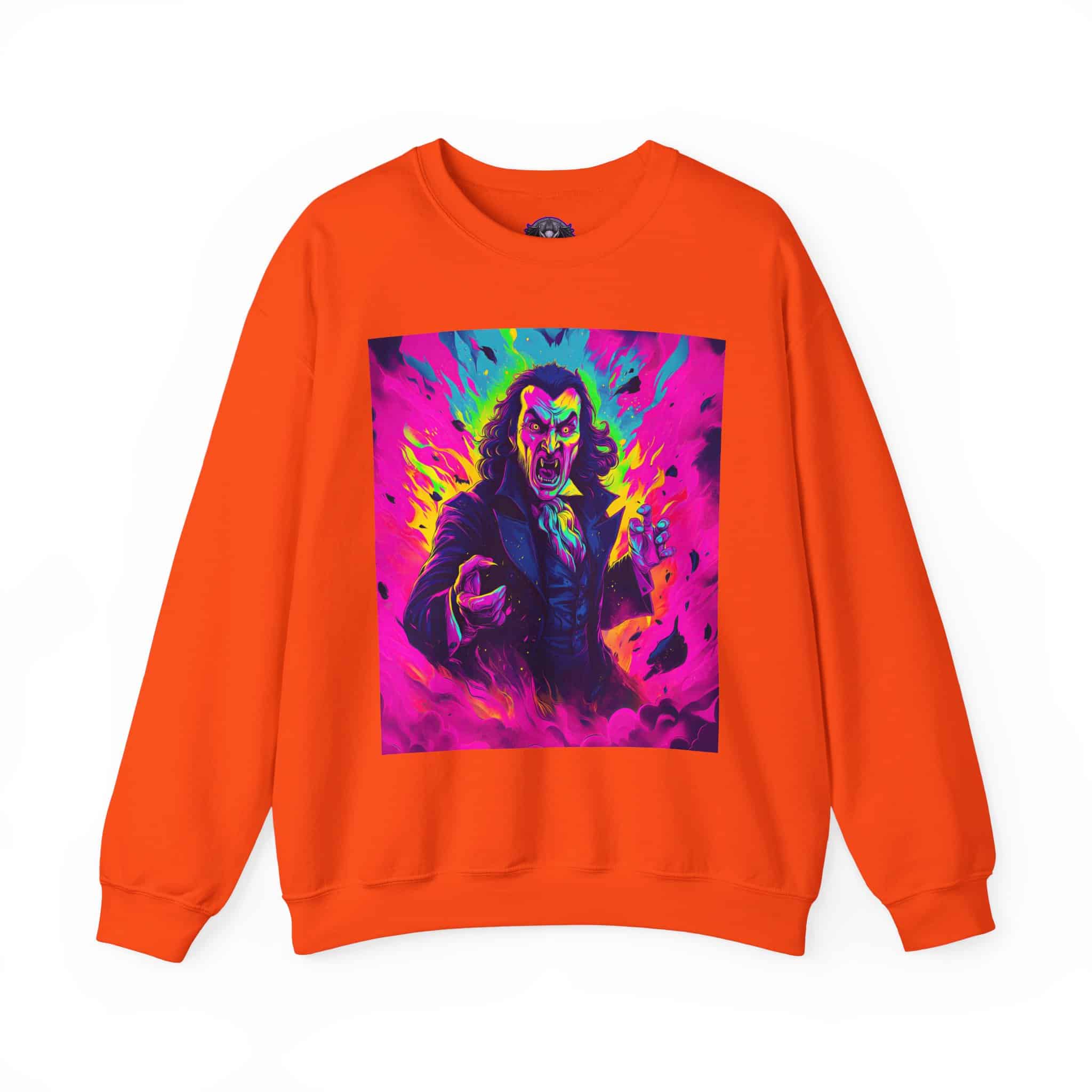 Dracula II Pop 60’s Art Style Unisex Heavy Blend™ Crewneck Sweatshirt - Image 9