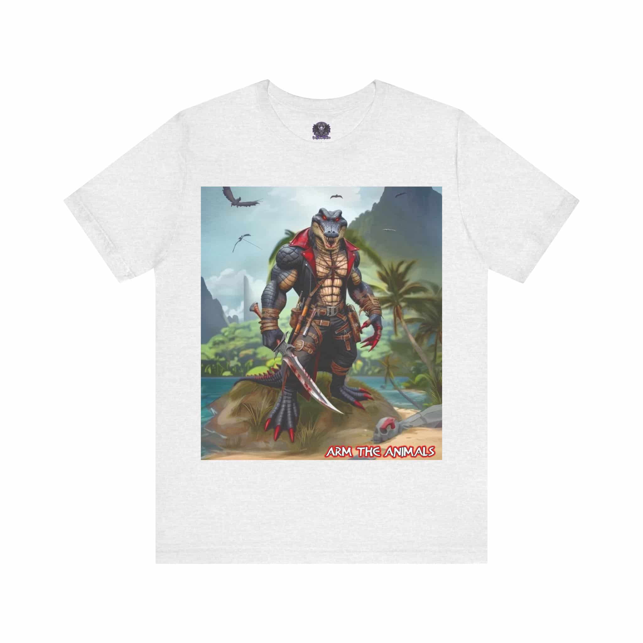 Arm The Animals: Pirate Gator #AA-D-PG003 Unisex Jersey Short Sleeve Tee - Image 36