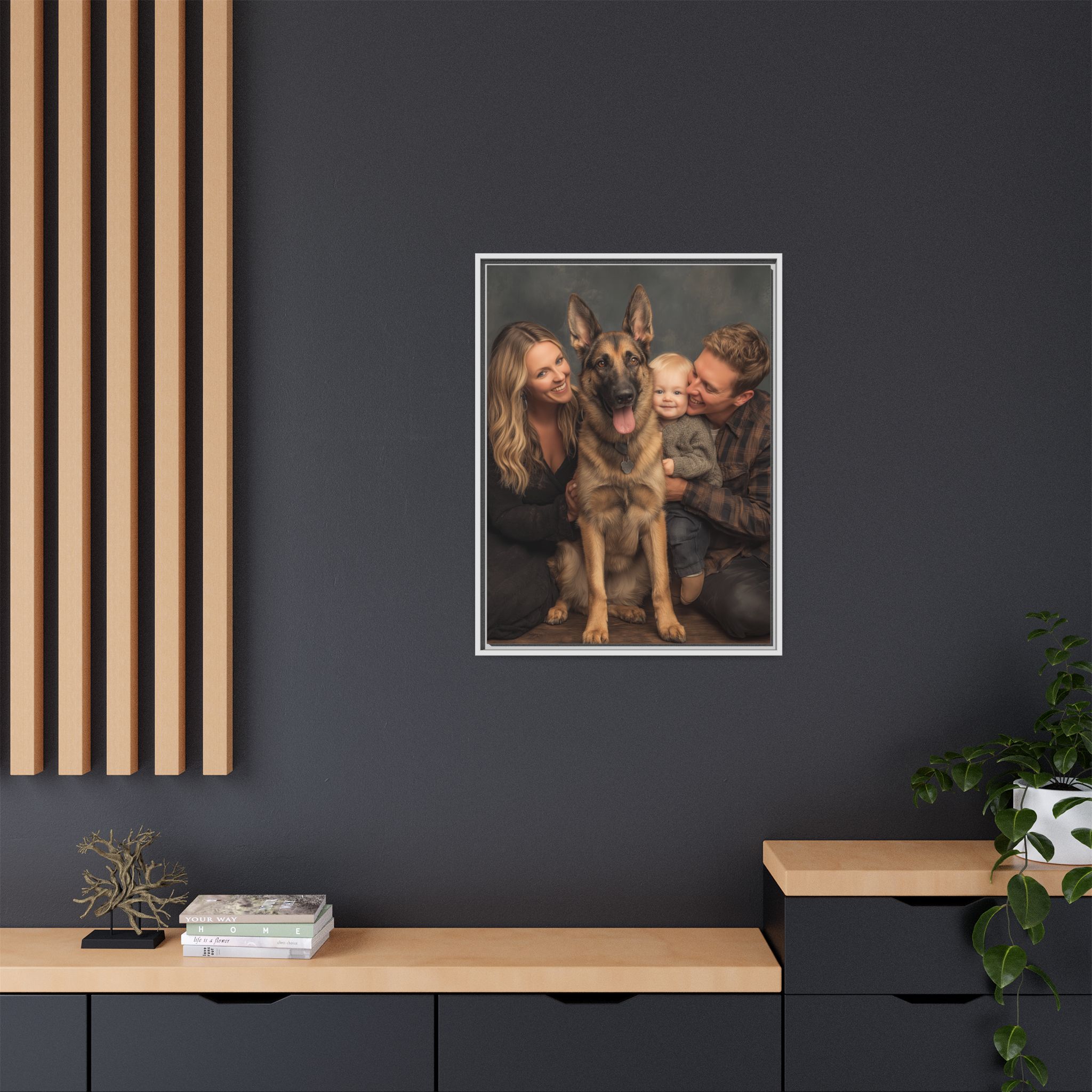 Personalized Framed Family Canvas Wall Art Vertical Multiple Sizes Available - Image 92