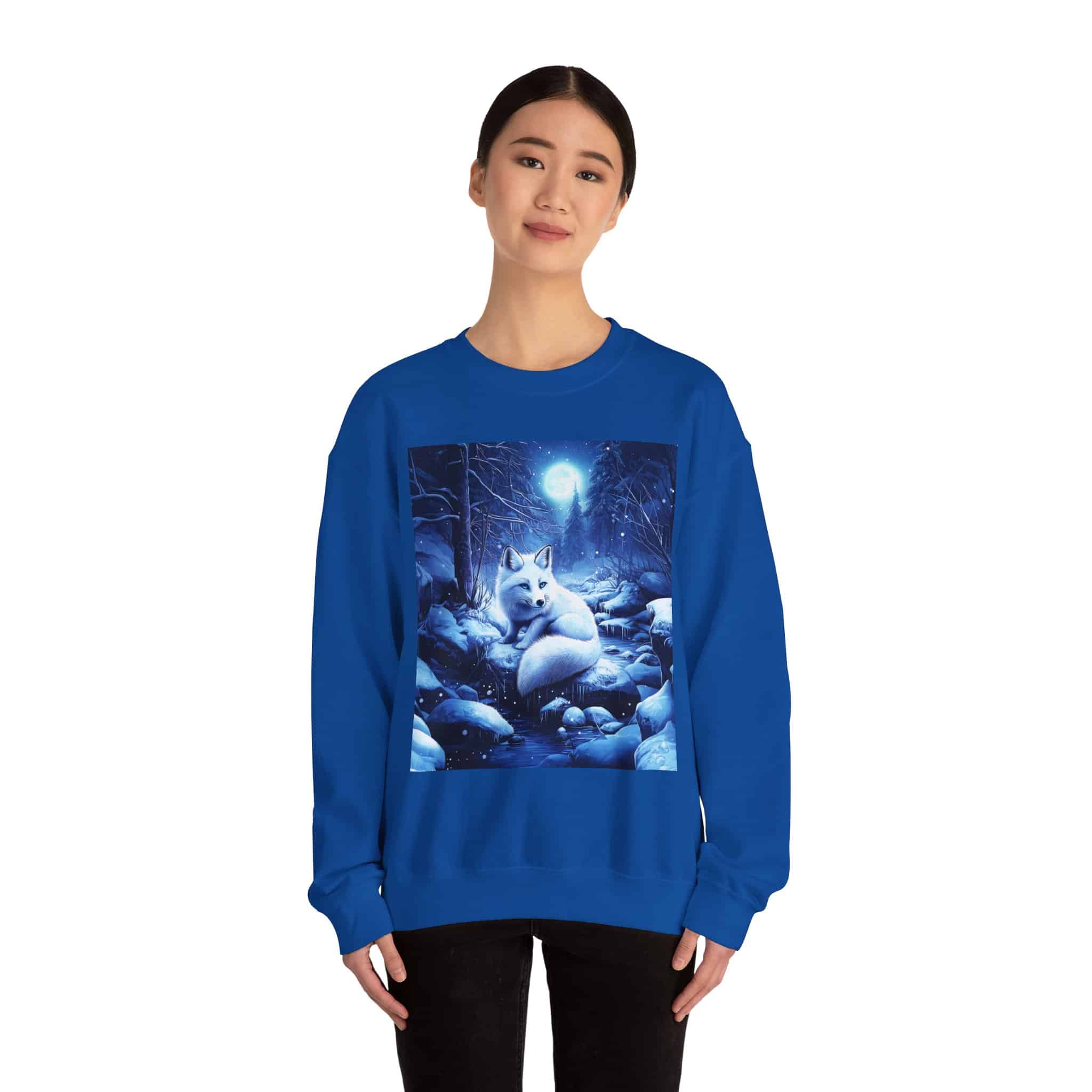 Arctic Fox by Wyldesigns Unisex Heavy Blend™ Crewneck Sweatshirt - Image 22
