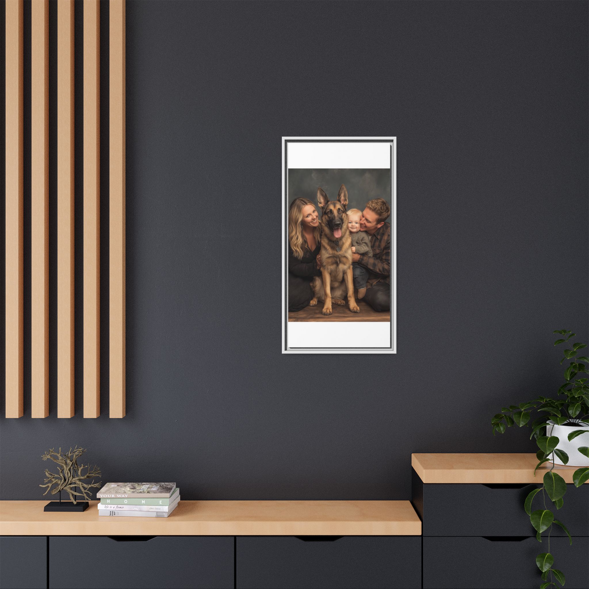 Personalized Framed Family Canvas Wall Art Vertical Multiple Sizes Available - Image 228