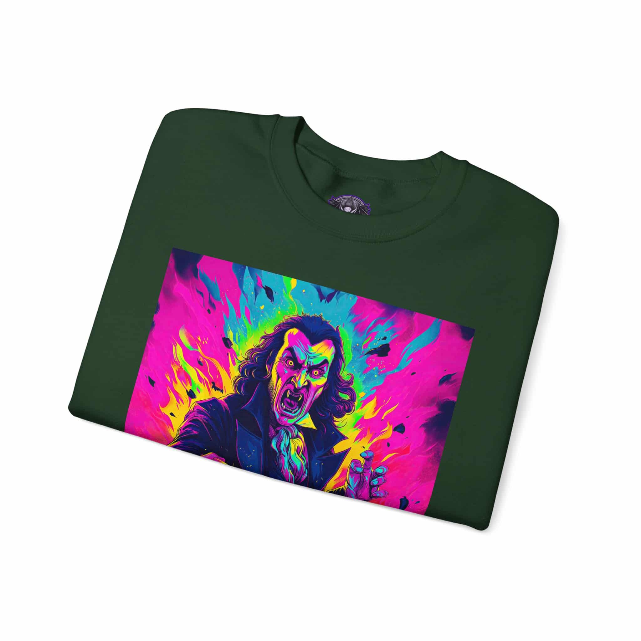 Dracula II Pop 60’s Art Style Unisex Heavy Blend™ Crewneck Sweatshirt - Image 23