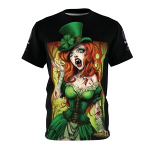 Undead Angels Leprechaun Queen Fiona Classic Reborn Style IV Unisex Cut & Sew Tee (AOP)