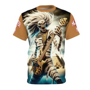 Monster Mosh 2024 Tour Mummy Bass Guitar MM-D003 Unisex Cut & Sew Tee (AOP) - Black or Brown Sleeves