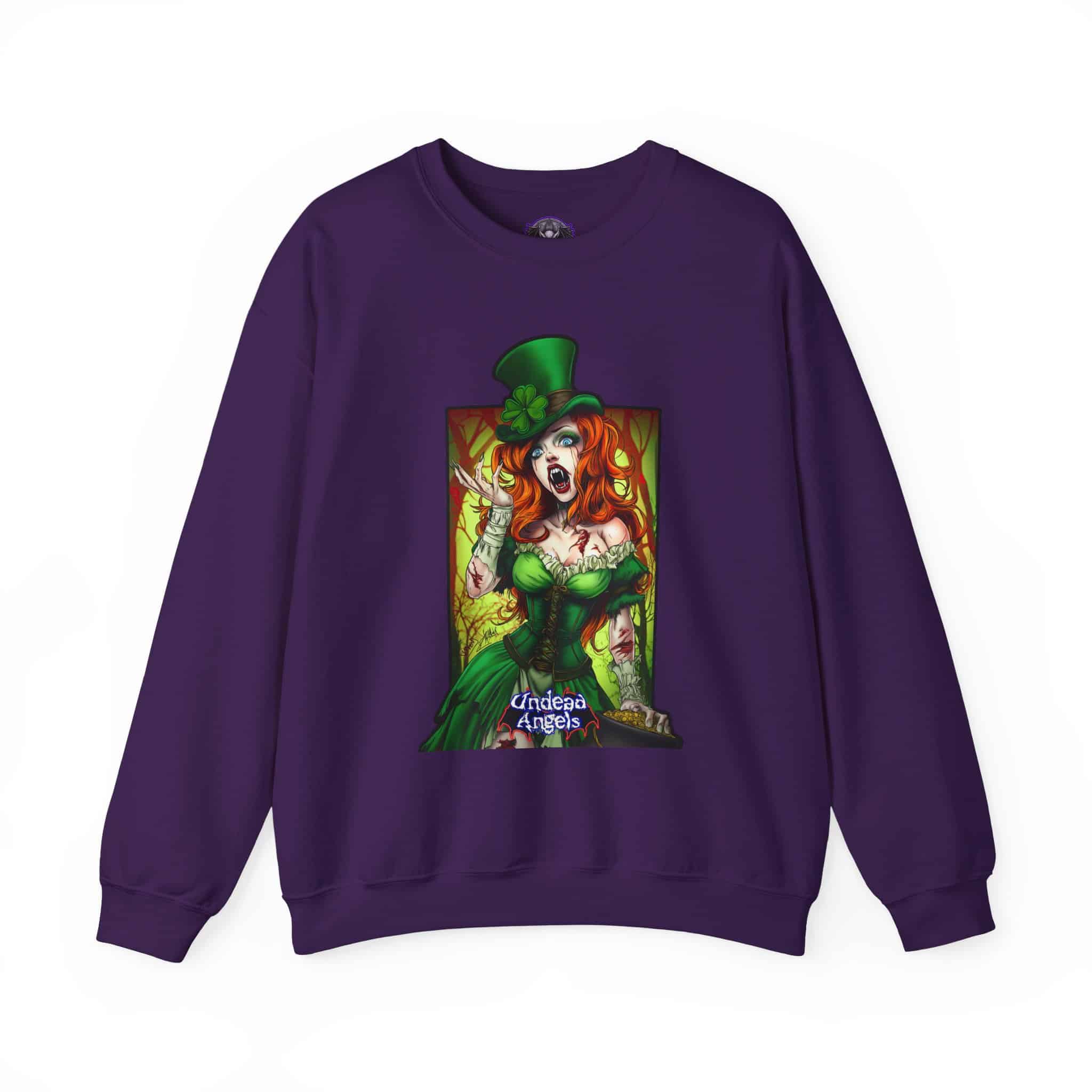 Undead Angels Leprechaun Queen Fiona Classic Reborn Style IV Unisex Heavy Blend™ Crewneck Sweatshirt - Image 49