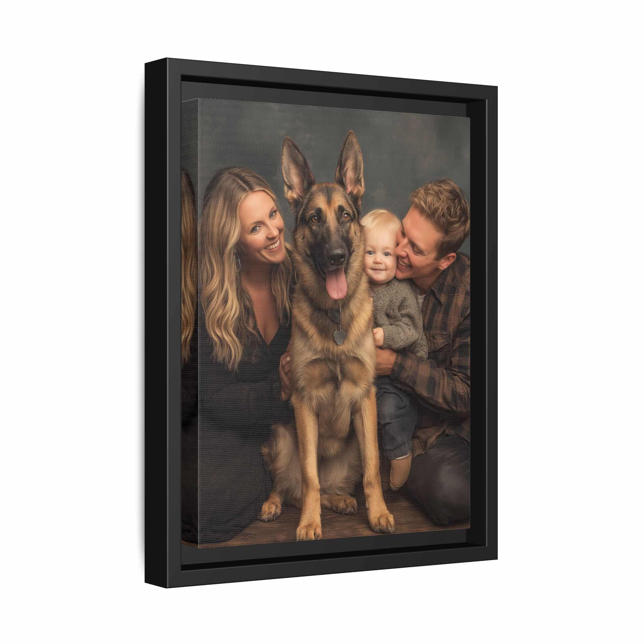 Personalized Framed Family Canvas Wall Art Vertical Multiple Sizes Available - Image 2