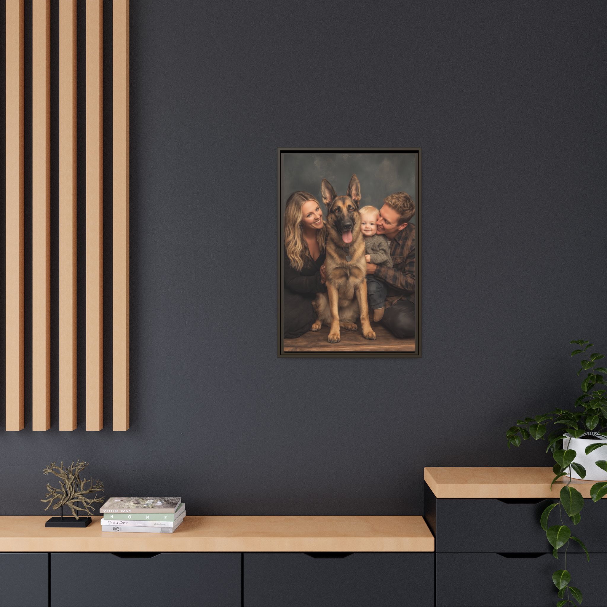 Personalized Framed Family Canvas Wall Art Vertical Multiple Sizes Available - Image 80