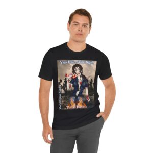 Terri Undead Angel Zombie Police Officer - Classic Art w/Text Unisex Jersey Short Sleeve Tee