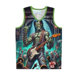 Monster Mosh 2024 Tour Frankie On Guitar MM-D002 Basketball Jersey (AOP)