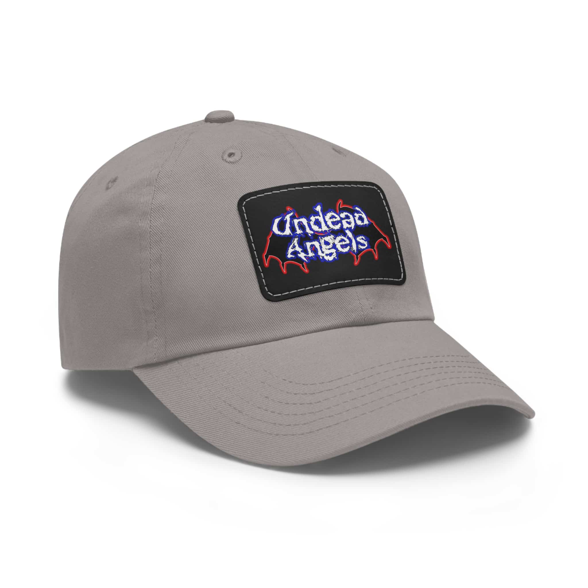 Undead Angels Logo Leather Patch Dad Hat - Casual Style for Music Lovers - Image 32