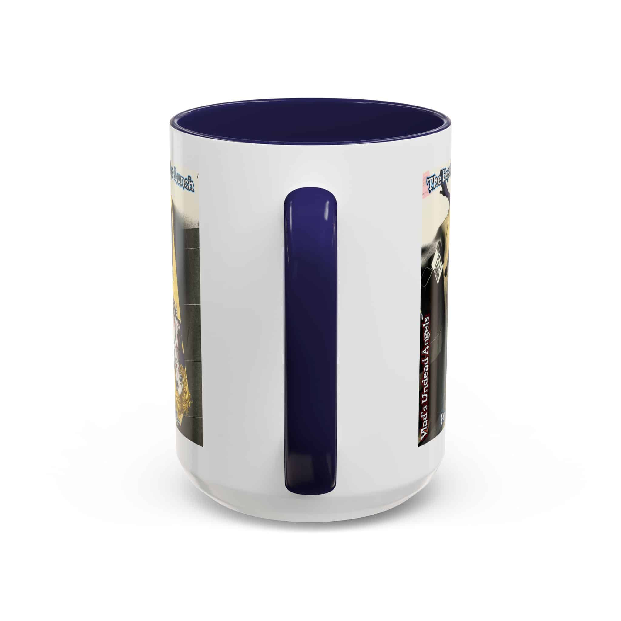 Jennifer Undead Angel Zombie Secretary – Classic Art w/Text Accent Coffee Mug (11, 15oz) - Image 28