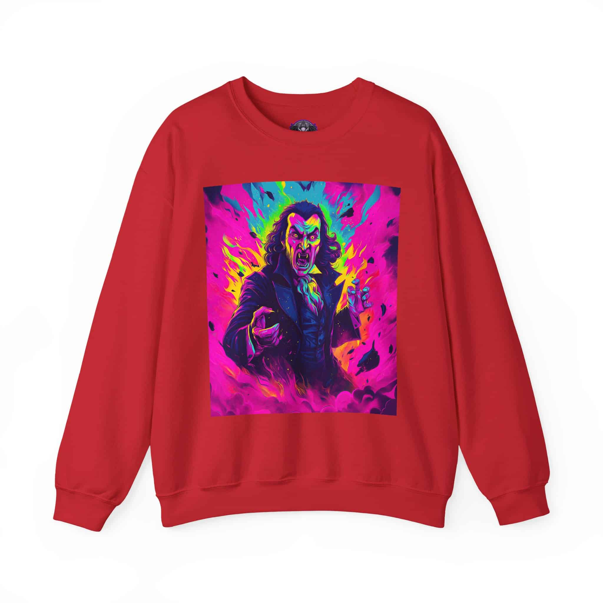 Dracula II Pop 60’s Art Style Unisex Heavy Blend™ Crewneck Sweatshirt - Image 57