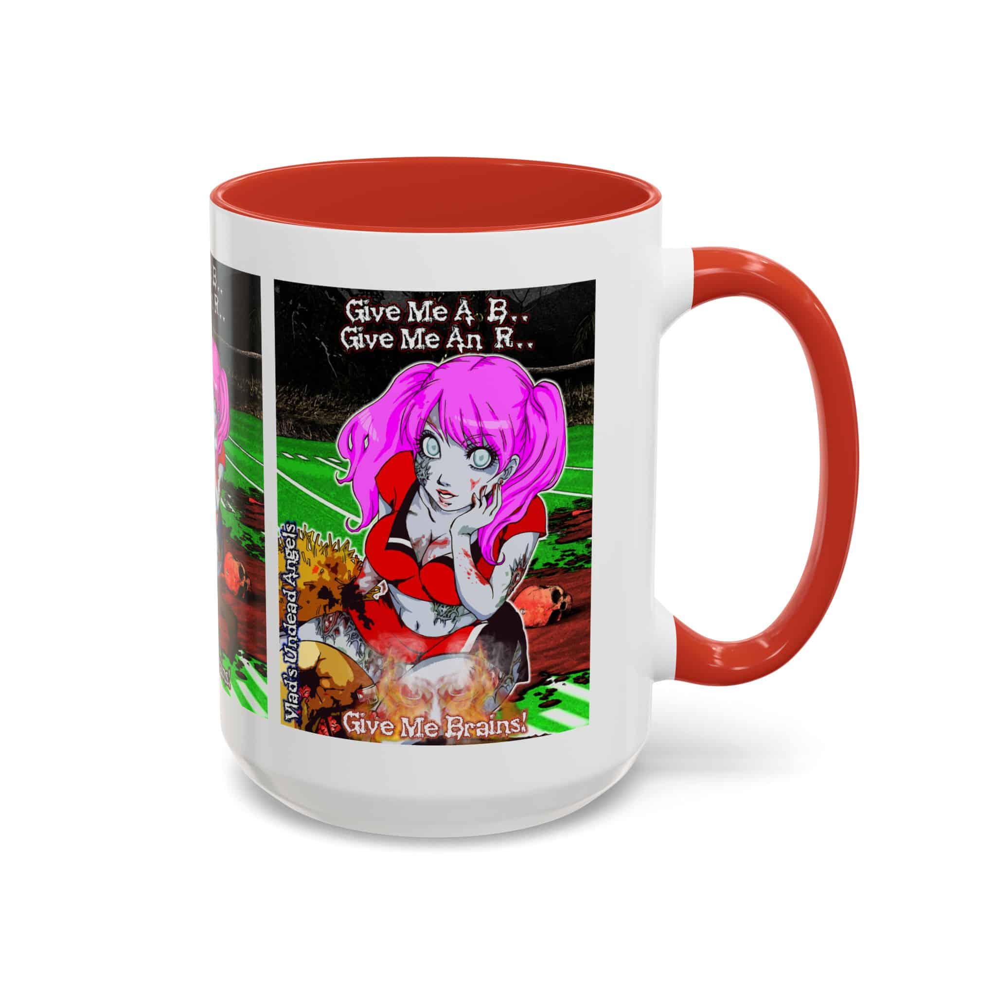Buffy Undead Angel Zombie Cheerleader C1 PH – Classic Art w/Text Accent Coffee Mug (11, 15oz) - Image 34