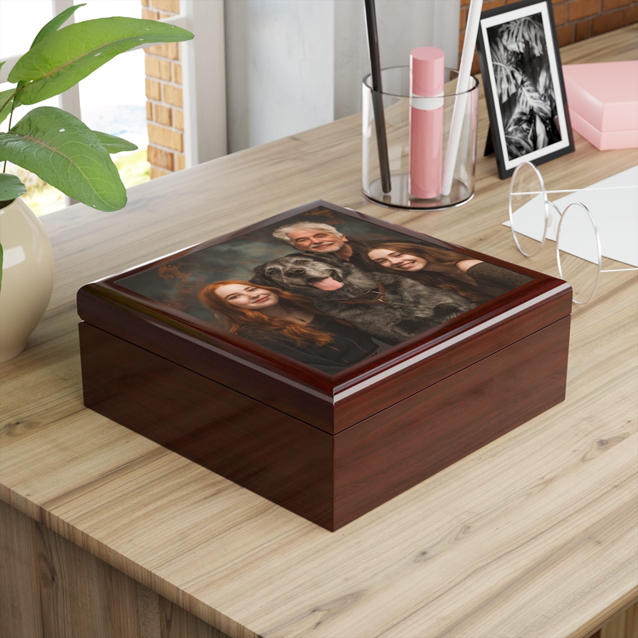 Personalized Family Photo Jewelry Box - Image 8