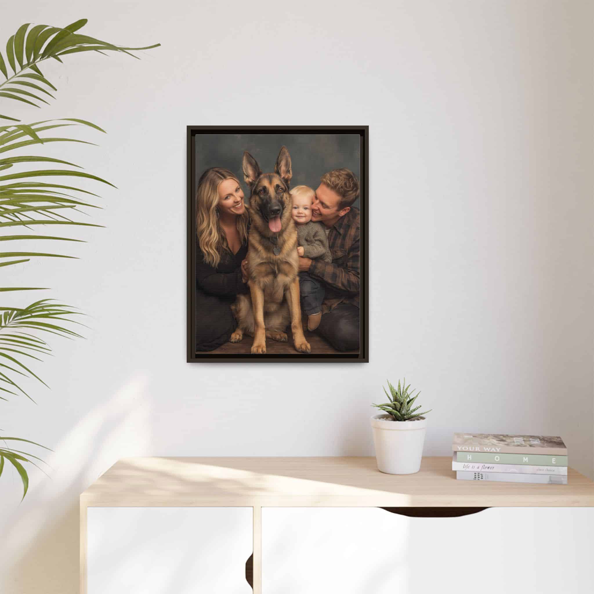 Personalized Framed Family Canvas Wall Art Vertical Multiple Sizes Available - Image 71