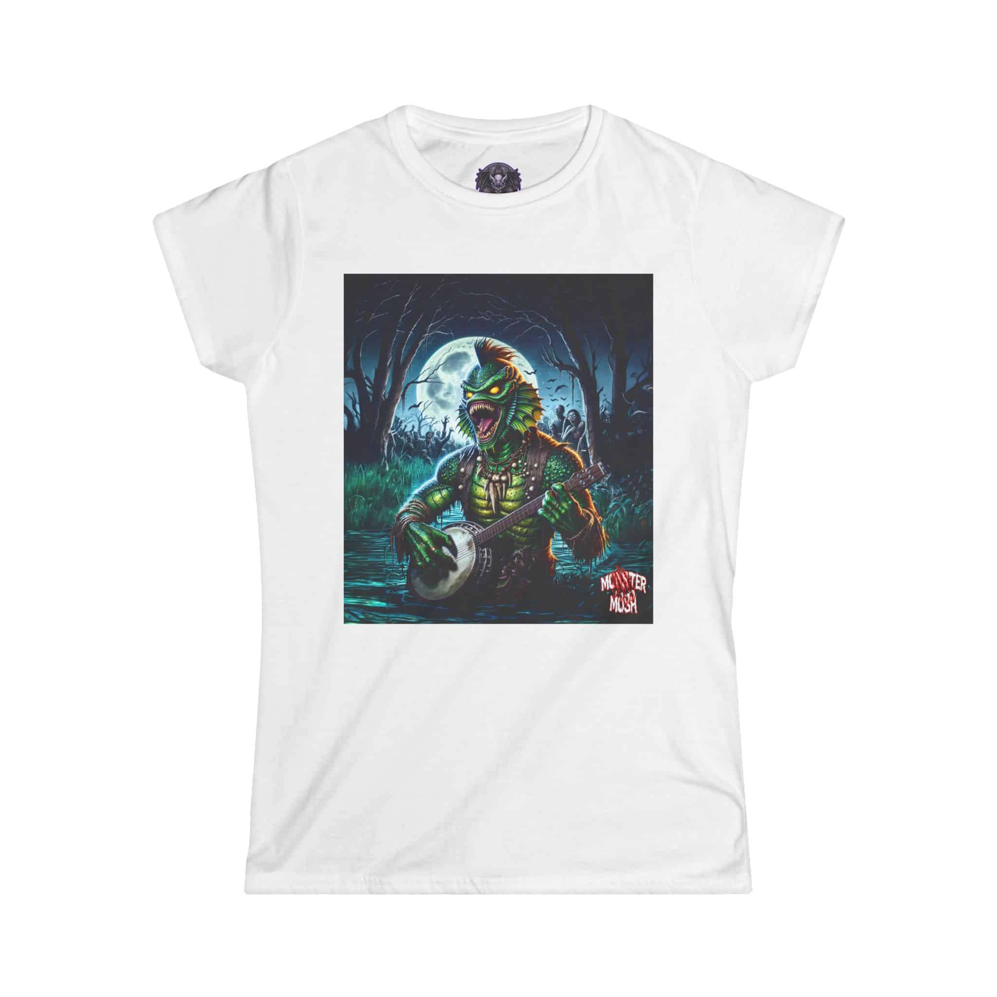 Monster Mosh 2024 Tour Gill On Banjo MM-D005 Women's Softstyle Tee - Image 13
