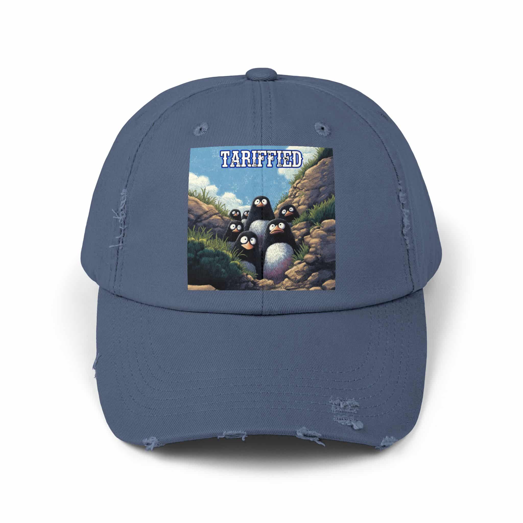 Tariffied Logo Distressed Cap - Tariff Fear Is Real