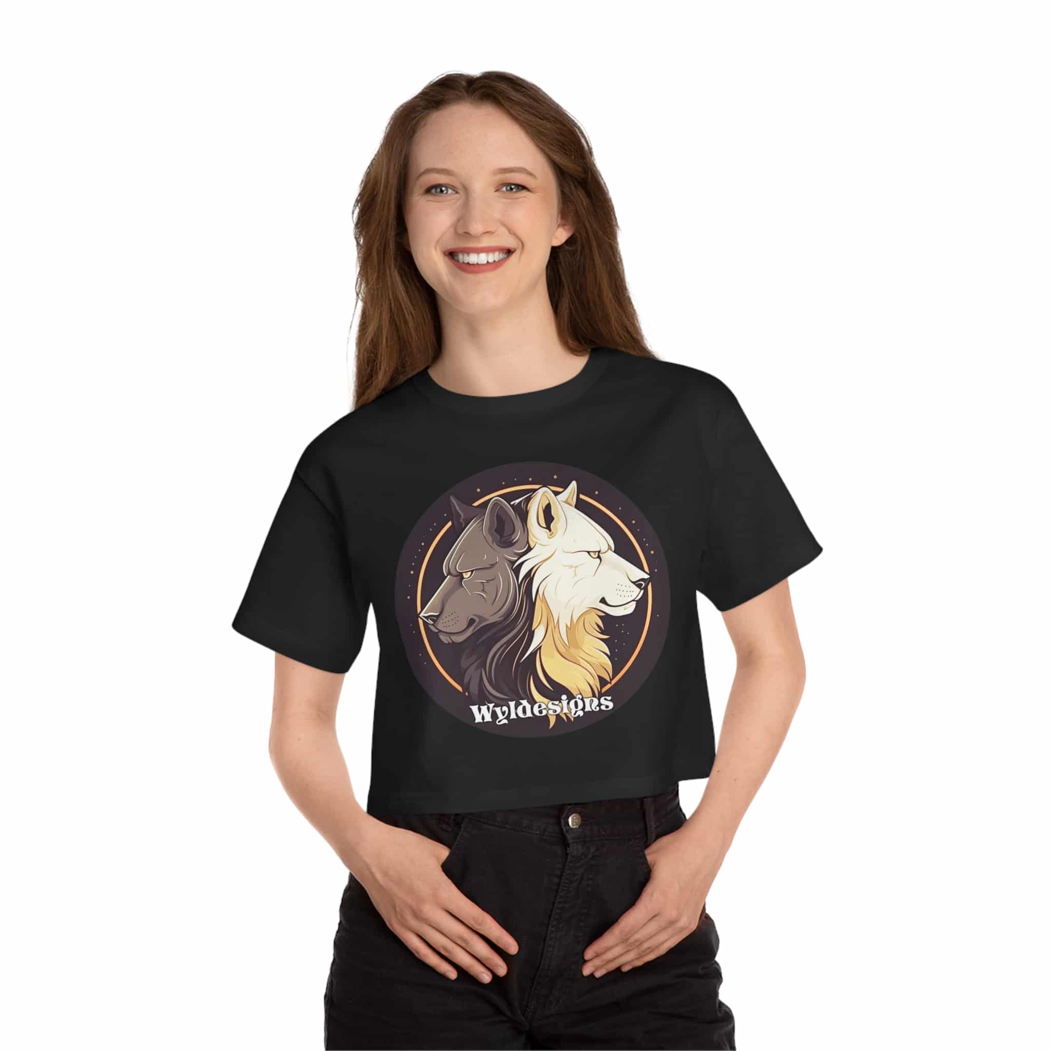 Wyldesigns Logo Champion Women's Heritage Cropped T-Shirt - Image 9