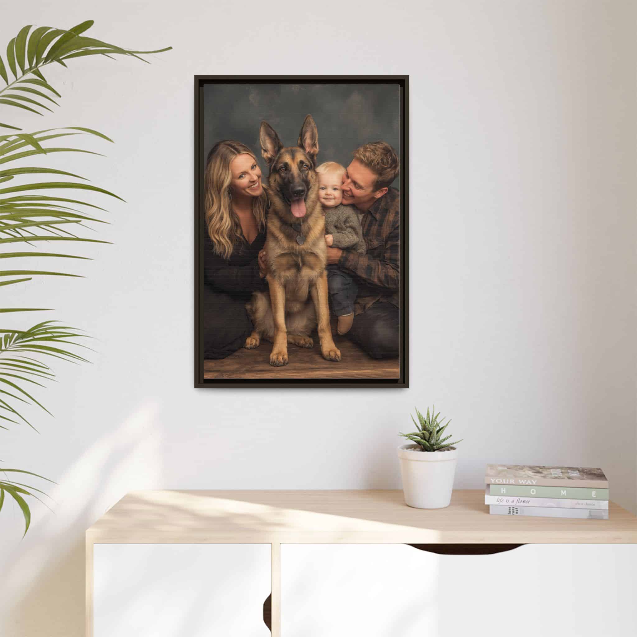 Personalized Framed Family Canvas Wall Art Vertical Multiple Sizes Available - Image 79