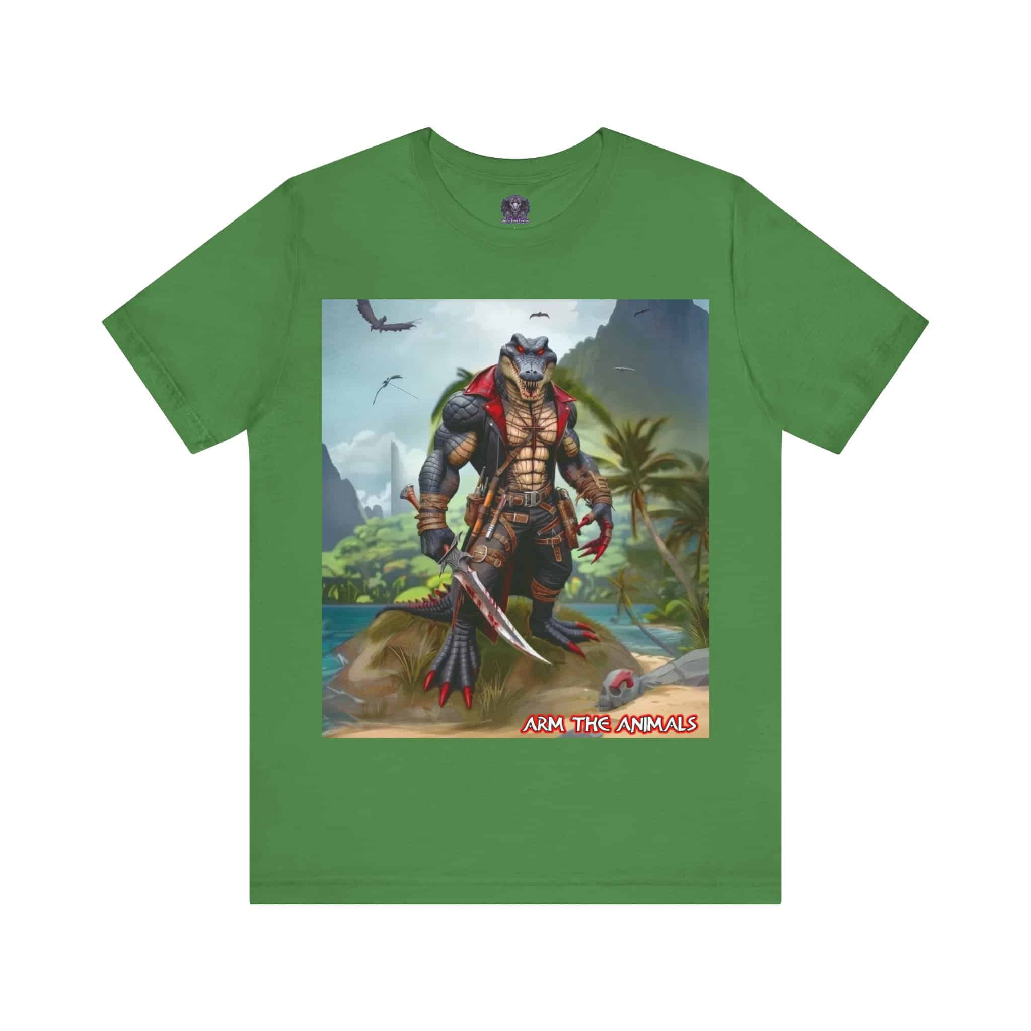 Arm The Animals: Pirate Gator #AA-D-PG003 Unisex Jersey Short Sleeve Tee - Image 41